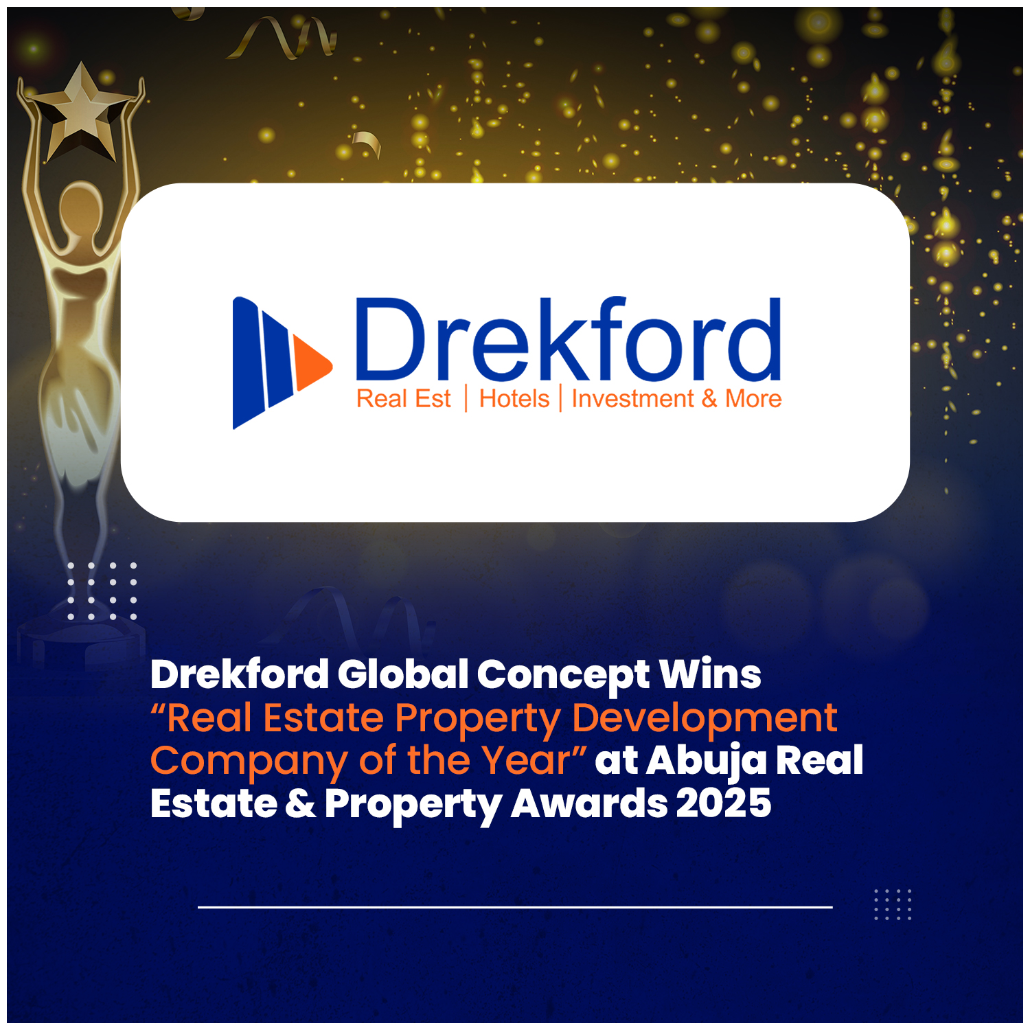 Drekford Global Concept Wins “Real Estate Property Development Company of the Year” at Abuja Real Estate & Property Awards 2025